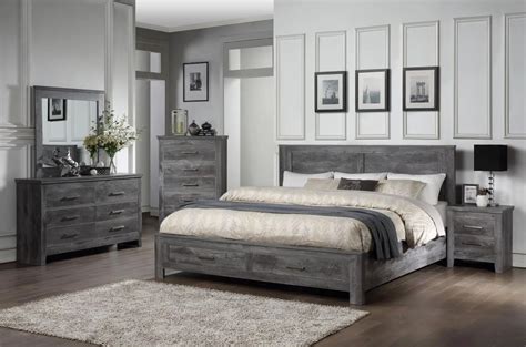 Grey Bedroom Set With Drawers Under Bed