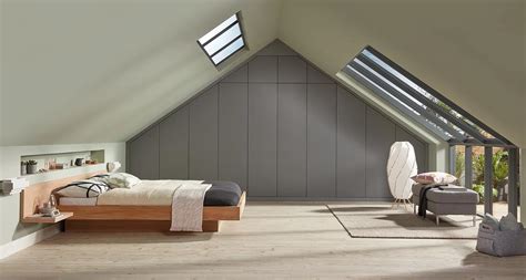 Grey Bedroom with Clever Storage Solutions