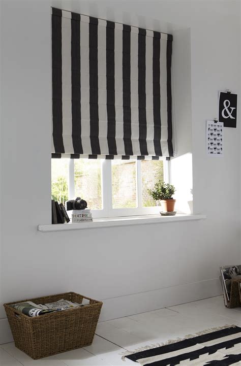 grey black and white blinds