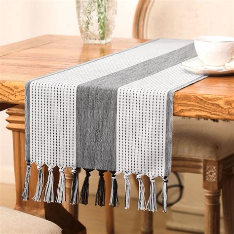 Grey Braided Table Runner