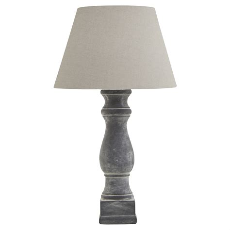 Grey Candlestick Lamp