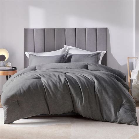 grey cloth bed