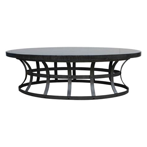 Grey Coffee Table Oval