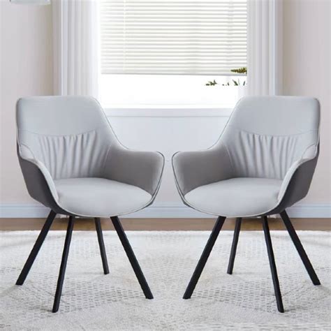 Grey Dining Chairs Pu