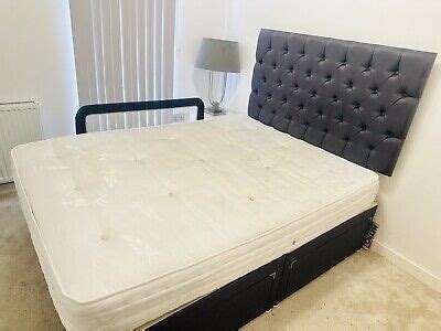 Grey Double Bed With Storage Ebay