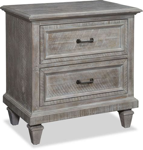 Grey Drawer Nightstand