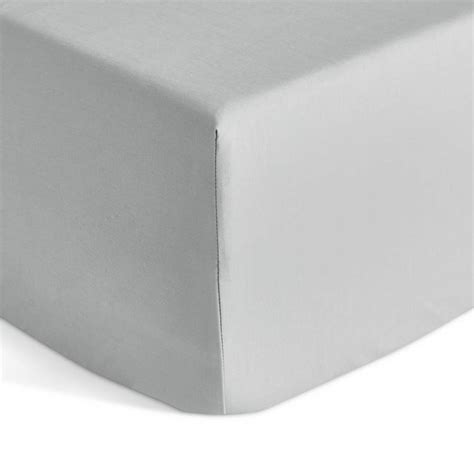 Grey Fitted Sheet Small Double