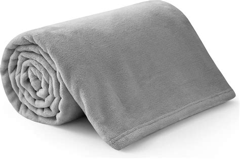 Grey Fleece Blanket For Sofa