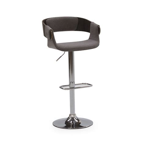 Grey Gas Bar Stools