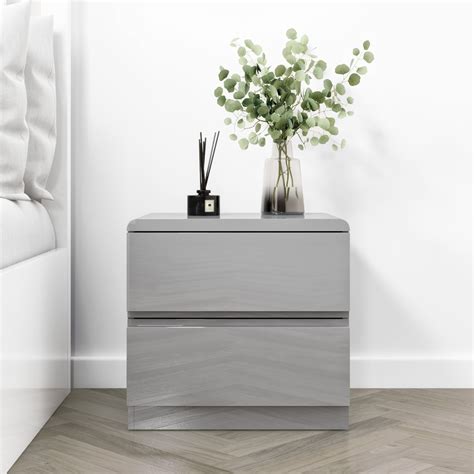 Grey Gloss Bedside Tables Uk