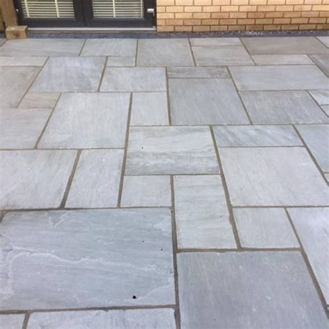 grey indian sandstone patio pack