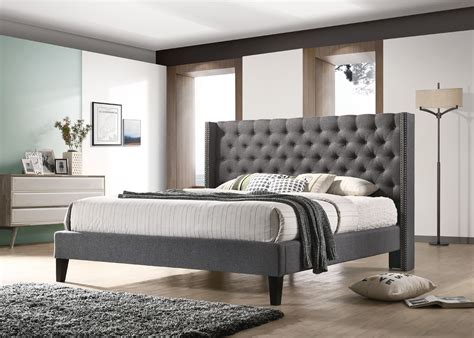 Grey King Platform Bedroom Set
