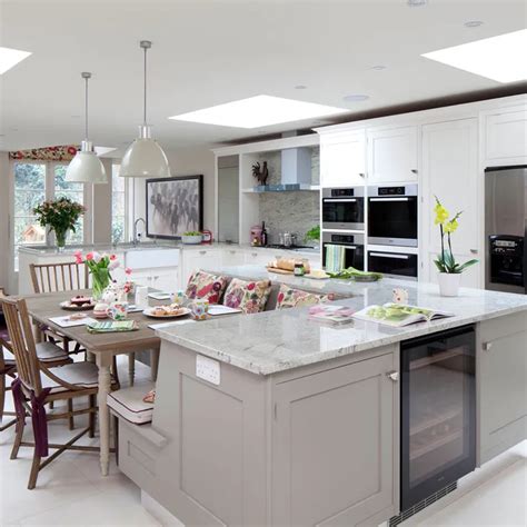Light grey & carbon in 2020 l shaped kitchen designs, luxury kitchen
