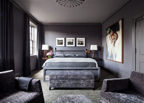 grey monochromatic bedroom