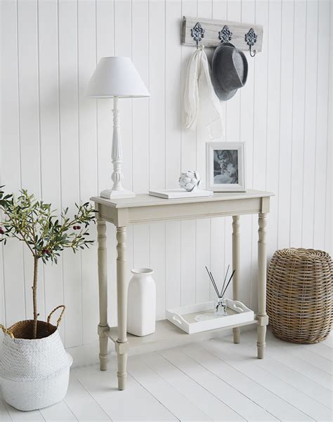 Grey Narrow Hallway Table