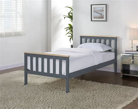 Grey Oak Single Bed