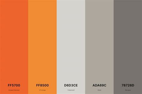 Grey Orange Color Code
