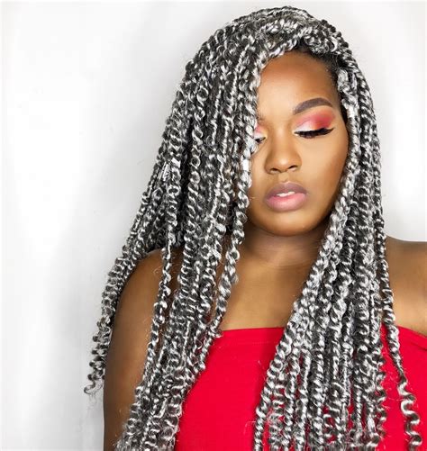 grey passion twist crochet hair