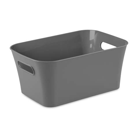 Grey Plastic Bin Small