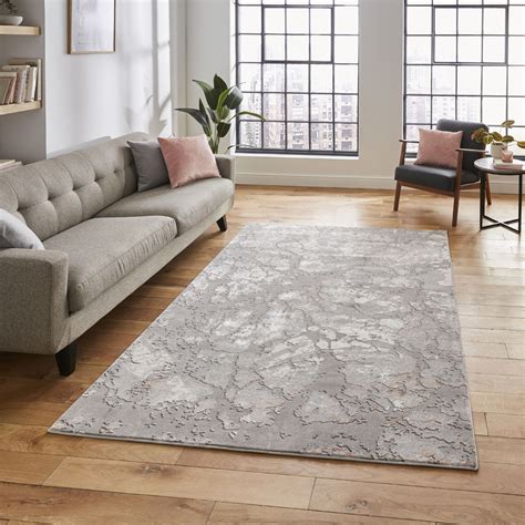 Grey Rose Rug