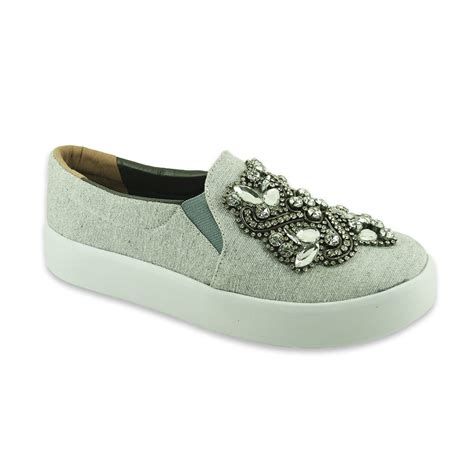 grey slip on