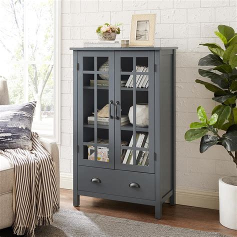 Organize Your Space with Style: Grey Storage Cabinet for Home and Office