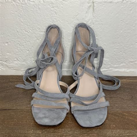 grey suede sandals
