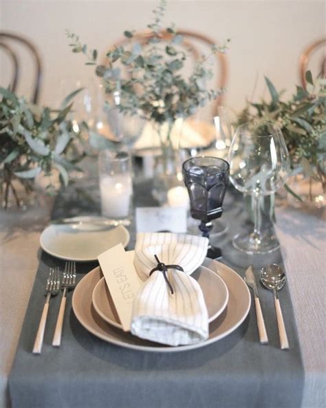 grey table decor