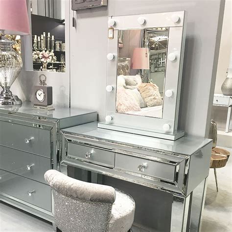 Grey Vanity With Mirror