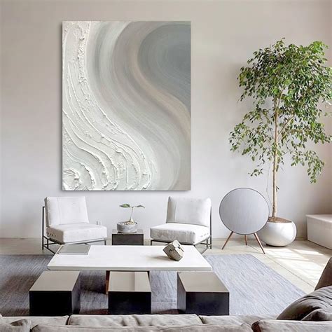 Grey Wall Canvas For Bedroom