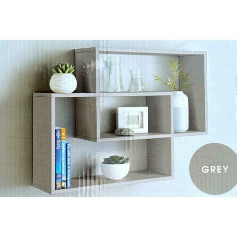 Grey Wall Display Shelf