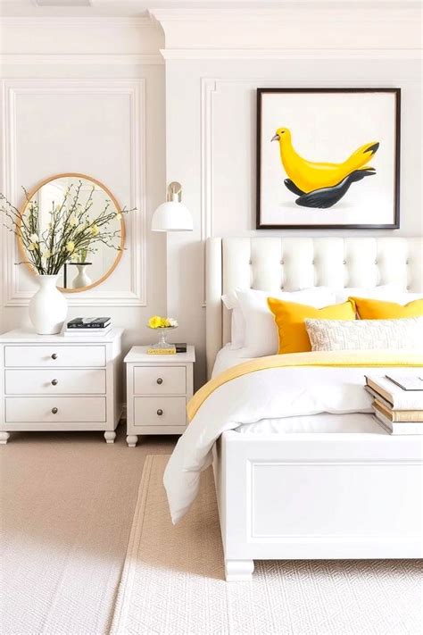 Cheerful Sophistication 25 Elegant Gray and Yellow Bedrooms