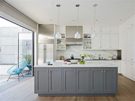 Gray And White Kitchen Classic And Trendy 45 Gray And White Kitchen