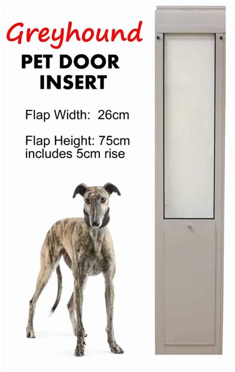 Greyhound Dog Door Insert