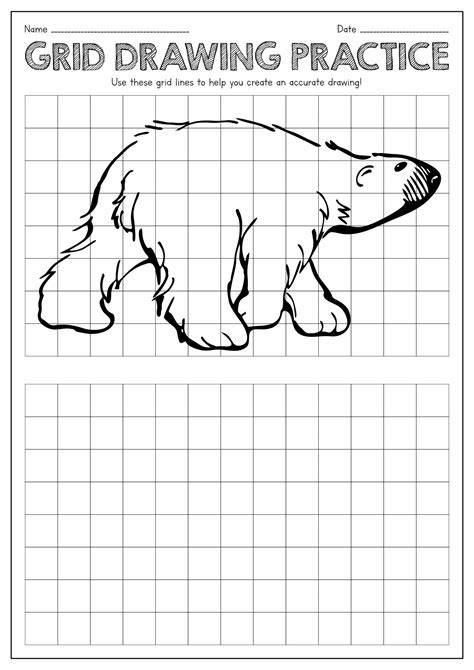 Grid Drawing Printable Worksheets
