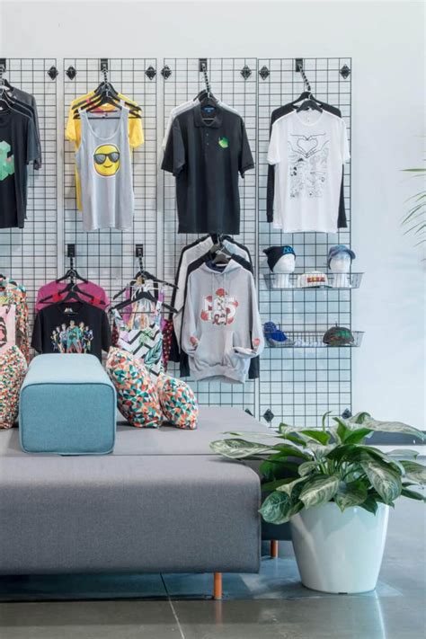 Grid Wall Clothing Display
