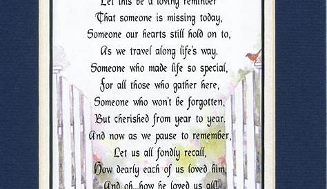 Grief Poems Son So Very True Missing My So Very Much Journey