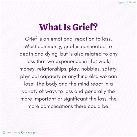 grief meaning with example