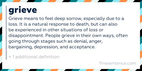 grieve meaning in urdu with example