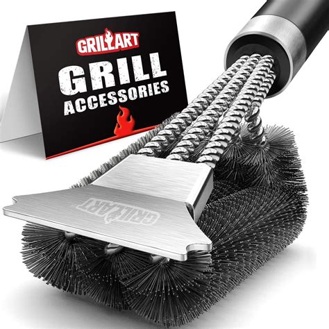 Grill Brush With Scraper