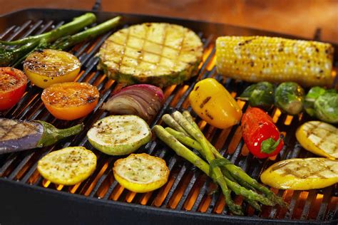 Grill Cook Vegetables