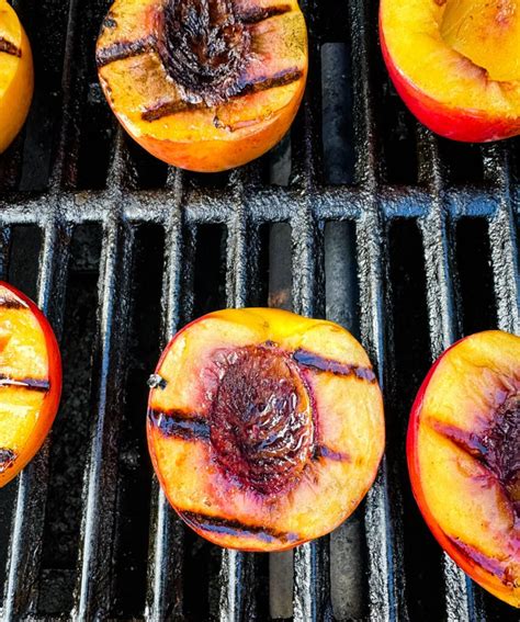 Grill Peach Slices