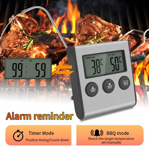 Grill Probe Thermometer Timer