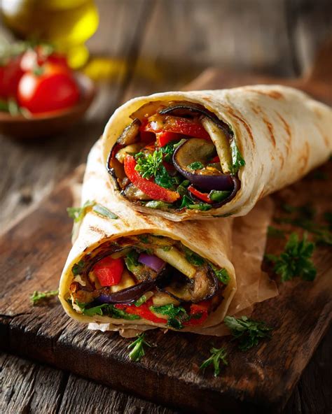 Grilled Eggplant Wrap