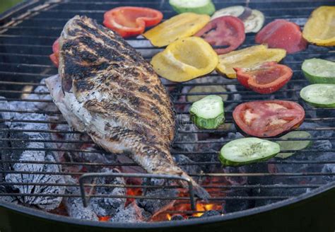 Grilled Fish with Roasted Vegetables