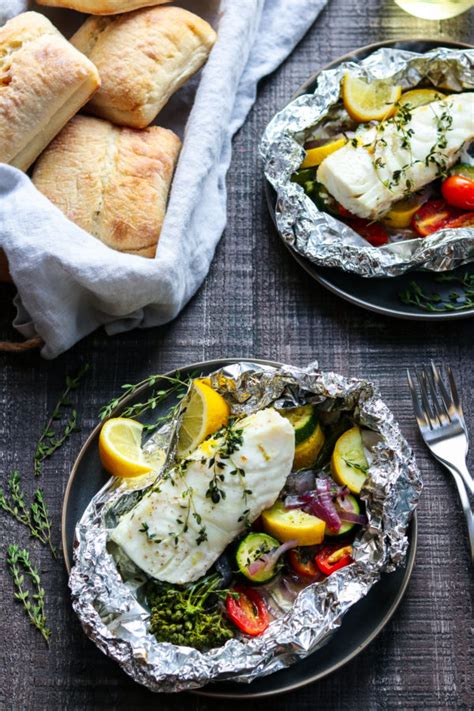 Grilled Halibut Packets