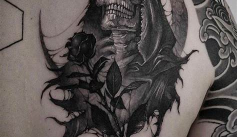 Grim Reaper Simple Demon Tattoos 105 Cool Designs, Ideas And Meanings