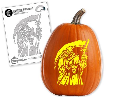 Grim Reaper Pumpkin Carving Patterns