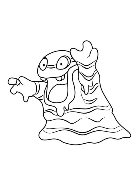 Grimer Pokemon Coloring Pages