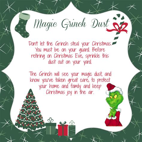 Craft Magic Grinch Dust Sweet Southern Lovin Grinch christmas